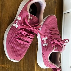 Under Armour Women's Athletic Shoes in Pink and White
